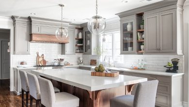 کابینت با طراحی خاکستری