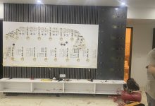 IMG E2490 تی وی وال سفید طوسی