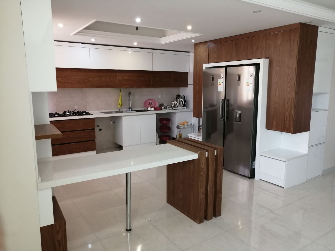 کابینت ام دی اف | سفید قهوه ای 13 photo 2024 05 27 22 28 12 کابینت ام دی اف | سفید قهوه ای