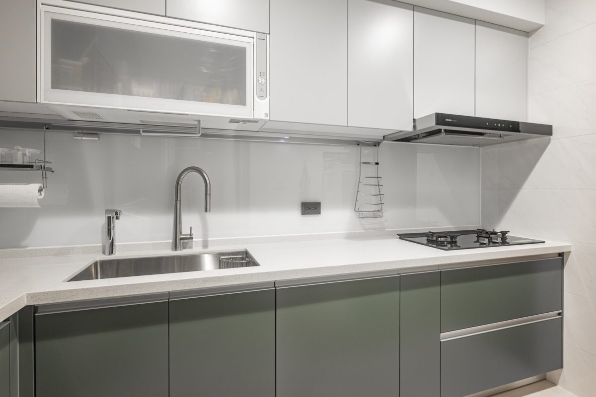 کابینت 01 6 کابینت های گلاس رنگ سبز خارجی