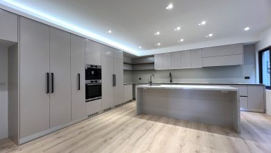 کابینت طوسی خاکستری 8 نمونه کار کابینت های گلاس طوسی کم رنگ