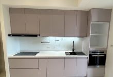 کابینت طوسی مات 2 کابینت مدرن های گلاس طوسی مات روشن